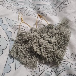Woven Tassel Earrings